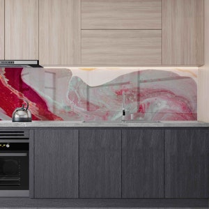 Aazon.co: Tepered Glass Kitchen Backsplash, Stove Back Cover, Stove