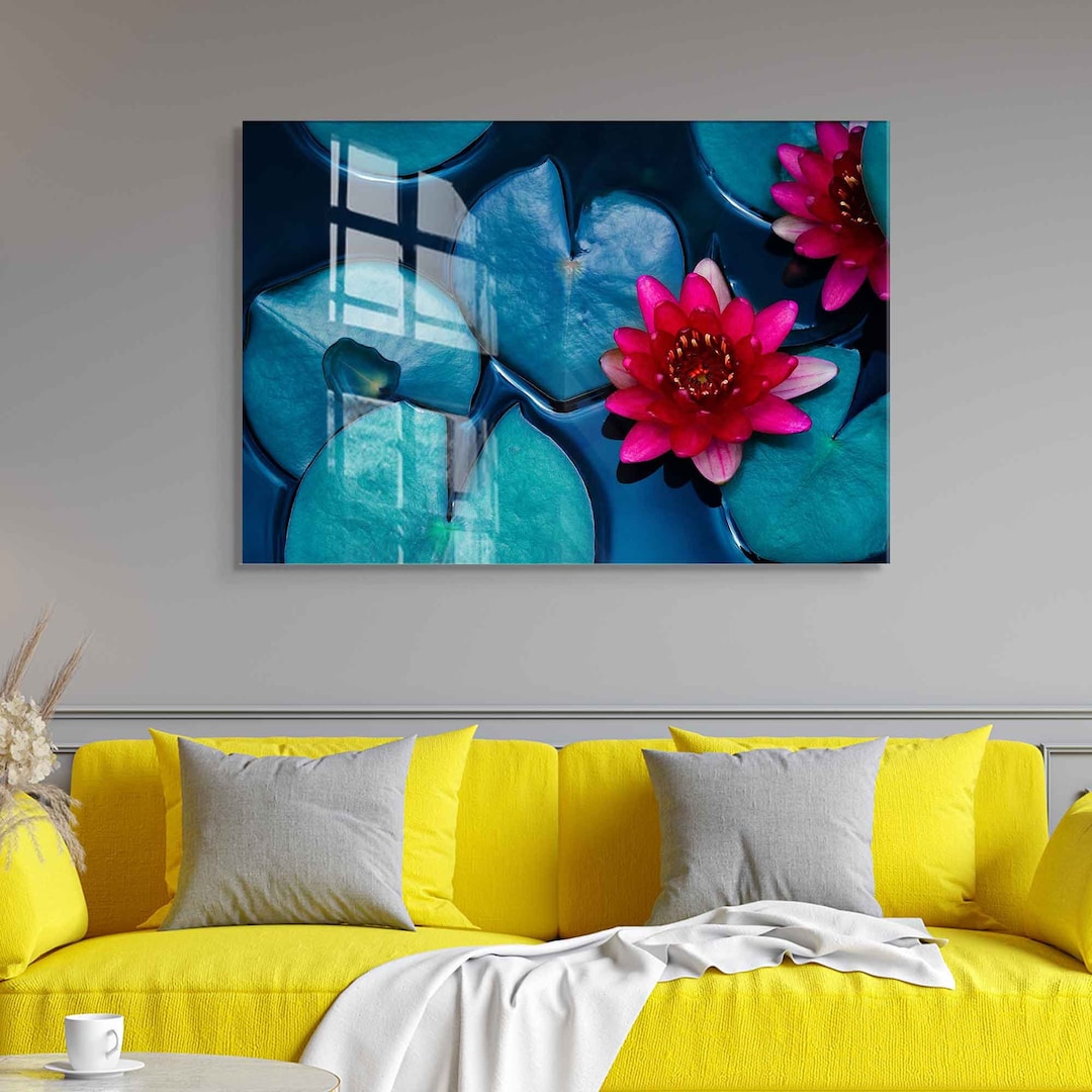 Tempered Glass Wall Art, Glass Painting Art, Home Wall Decor, Living