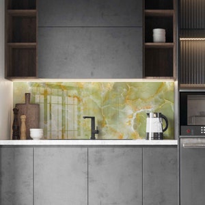 Couvercle supérieur de cuisinière, dosseret de cuisine pour cuisinière, couvercle arrière de cuisinière, crédence en verre, planche à découper et à nouilles, décoration de cuisine, dosseret en carreau