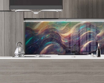 Tempered Glass Backsplash, Stove Back Top Cover, Glass Splashback Tile, Kitchen Accessories, Kitchen Sink Cover, Kitchen Decor