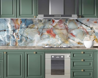 Tempered Glass Backsplash, Stove Back Cover, Kitchen Backsplash for Stove, Stove Top Cover, Chopping and Noodle Board, Kitchen Decor Tile