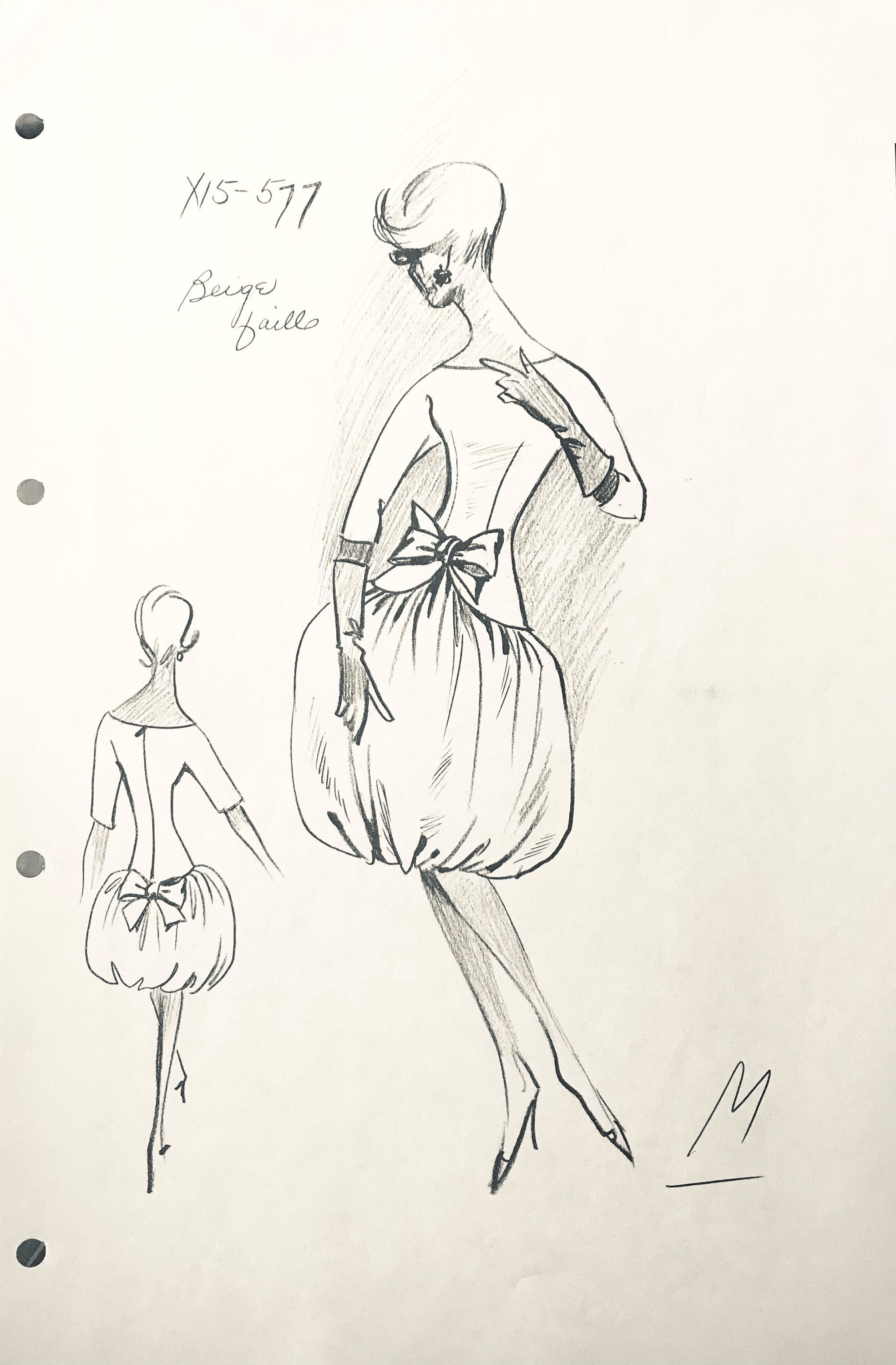 couture sketch