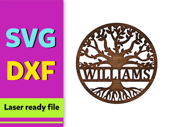 Download Tree Svg Glowforge Tree Of Life Monogram Cut File Tree Of Life Svg Vector Tree Of