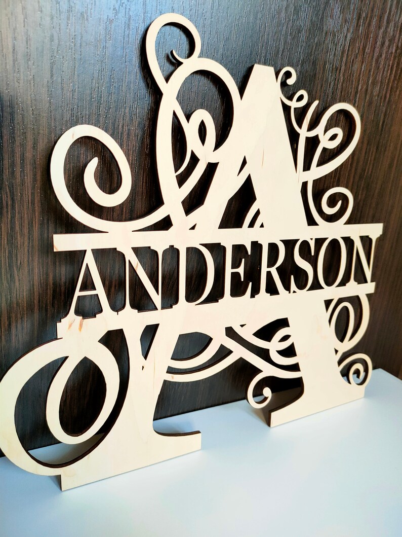 Split Letter Monogram Swirls,Alphabet,Königsinitiale Svg,26 Buchstaben,Digital Laser Cut Datei, Glowforge,svg,eps,ai,dxf Bild 4