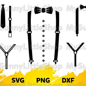 Suspenders svg,Suspenders Svg File,Svg Bow Tie, Svg Boy,Gentleman Svg, Suspenders dxf files