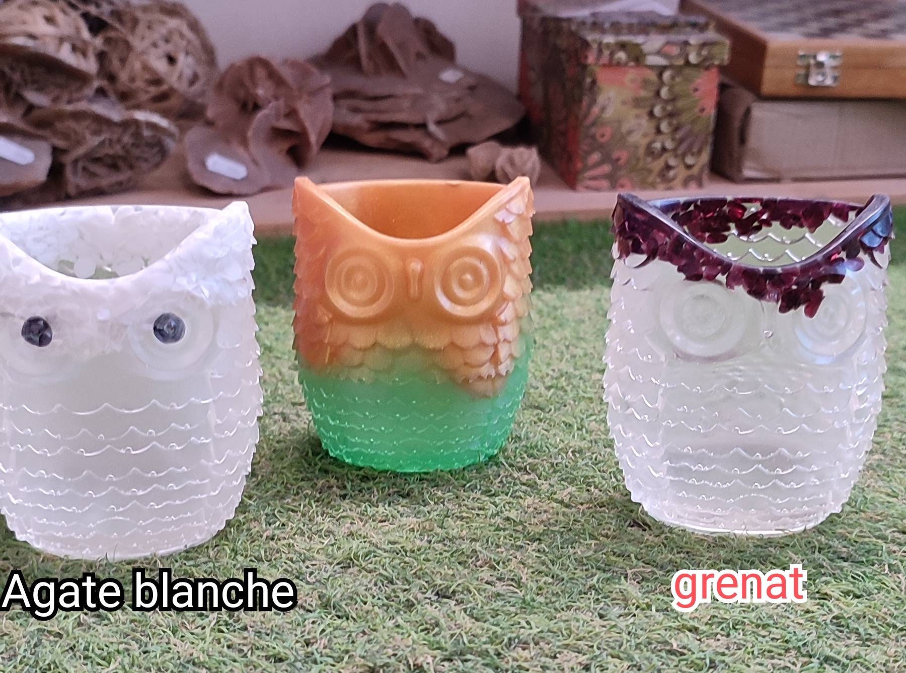 Pot A Crayons ou Pot de Fleur en Hiboux