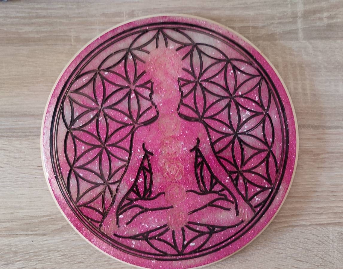 Fleur de Vie Bouddha ou 7 Chakras