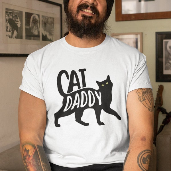 Funny Cat Dad Shirt Cat Daddy Shirt Best Cat Dad Ever Cat Themed Gifts Fathers Day Gift For Cat Dad Present Dad Christmas Gift Catfather Tee