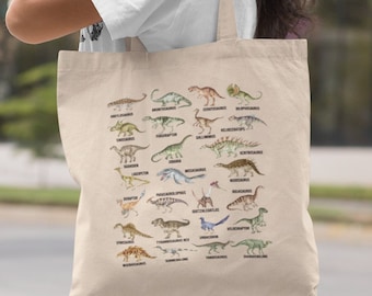 Dinosaurier Tasche Ästhetische Tasche Trendy Tasche Dinosaurier Alphabet Tasche Paläontologie Lehrer Tasche Dino Tasche Dinosaurier Liebhaber Geschenk