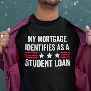 My Enynität erkennt als Student Kredit Shirt Lustiges Republikaner Shirt politisches Libertarian Shirt Fjb Shirt Studenten Kredit Vergebung Shirt