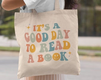 Its A Good Day To Read A Book Booktok Tote Bag Aesthetic Reading Tote Bag Bookish Tote Bag Retro Tote Literary Tote Trendy Tote Bag Y2k Bag