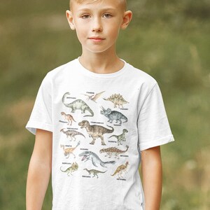 Kids Dinosaur Shirt Boys Dinosaur Print Shirt Cute Dinosaur Shirt Paleontology Shirt Kids Dino Shirt Dinosaur Clothes Dino Birthday Shirt