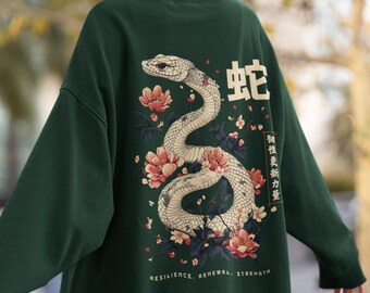 Year Of The Snake Sweatshirt Chinese New Year Sweatshirt Chinese Snake Sweater Lunar New Year 2025 New Year Gift Chinese Zodiac Sign Gifts