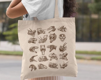 Dinosaur Tote Bag Aesthetic Tote Bag Trendy Tote Bag Christmas Dinosaur Bag Paleontology Teacher Tote Bag Dino Tote Bag Dinosaur Lover Gift