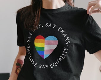 Say Gay Tshirt Don't Say Gay Shirt Transgender Shirt Protect Trans Kids Protest Shirt Pride Ally Shirt Gay Rights Shirt Florida Bills Shirt