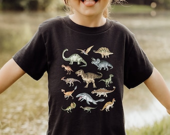 Kids Dinosaur Shirt Toddler Boy Dinosaur Shirt Cute Dinosaur Print Paleontology Shirt Kids Dino Shirt Dinosaur Clothes Dino Birthday Shirt