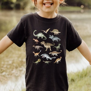 Kids Dinosaur Shirt Toddler Boy Dinosaur Shirt Cute Dinosaur Print Paleontology Shirt Kids Dino Shirt Dinosaur Clothes Dino Birthday Shirt