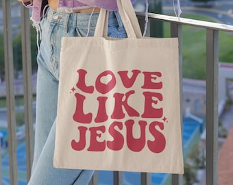 Christian Tote Bag Aesthetic Tote Bag Christian Merch Bible Bag Retro Tote Bag Jesus Tote Bag Christian Tote Bags Bible Verse Bag Church Bag
