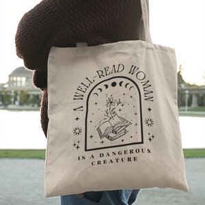 Book Tote Bag Aesthetic Tote Bag Reading Tote Bag Bookish Tote Bag Library Tote Bag Celestial Tote Literary Tote Trendy Tote Bag Y2k Bag