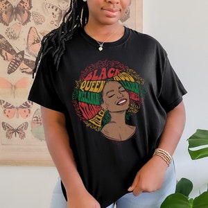Black History Tshirt Black History Month 2022 Juniteenth Shirt Black Queen Black Girl Geschenke Melanin Shirt Gleichheit Shirt Afrikanische AfroFrau