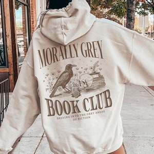 moralisch grauer Buchclub-Hoodie Booktok Merch literarische Dinge smut Hoodie-Buch-Wurm-Geschenke Tod durch Tbr dunkle Romanze-Romantasy-Feinde für Liebhaber