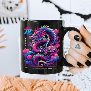Year Of The Dragon Mug Chinese New Year Mug Chinese Dragon Lunar New Year 2024 New Year Gift Cute Aesthetic Coffee Mug Chinese Zodiac Mug