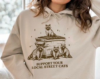 Lustig Waschbär Hoodie Waschbär Geschenke Waschbär Meme Hoodie Waschbär Hoodie Tierliebhaber Geschenk Trash Panda Waschbär Geschenke Meme Geschenke Ästhetischer Hoodie