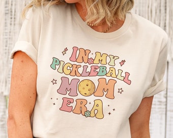In My Pickleball Mom Era Shirt Retro Pickleball Shirt For Ladies Pickleball Gifts Pickleball Tshirt Pickleball T Shirt Pickleball Clothing
