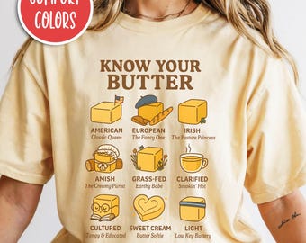 Boter shirt gezouten boter Tee culinair shirt grappig koken shirt bakken shirt type boter sarcastische shirt eten woordspeling shirt cadeau voor bakkers