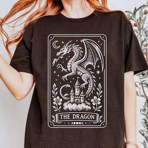 Camicia Castlecore, Camicia Medievale, Camicia Booktrovert, Camicia Fantasy Dragon, Camicia Rinascimentale, Camicia Bookish Things, Camicia Tarocchi, Abbigliamento Whimsigoth