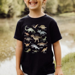 Kids Dinosaur Shirt Boys Dinosaur Print Shirt Cute Dinosaur Shirt Paleontology Shirt Kids Dino Shirt Dinosaur Clothes Dino Birthday Shirt