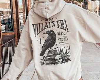In My Villain Era Hoodie Morally Grey Book Club Hoodie Whimsigoth Clothing Bookish Things Smut Hoodie Death By Tbr Book Lover Gift Romantasy