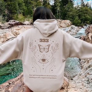 333 Angel Number Hoodie Angel Numbers 333 Hoodie Preppy Hoodie Butterfly Hoodie Evil Eye Hoodie Angelcore Mystical Hoodie Celestial Hoodie