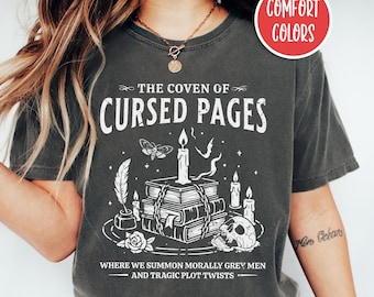 Halloween Bookish Shirt Dark Romance Shirt Booktrovert Shirt Smut Reader Shirt Spicy Reader Shirt Witchy Tee Gothic Clothes Book Lover Gift