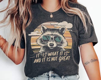 È quello che è camicia procione divertente camicia procione regali procione meme camicia amante degli animali regalo cestino Panda camicia procione regali