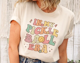 In My Pickleball Era Shirt Retro Pickleball Shirt For Ladies Funny Pickleball Gifts Pickleball Tshirt Pickleball T Shirt Pickleball Clothing
