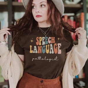 Logopedia Logopedia Camisa Logopedia Logopedia Logopeda Regalo SLP Camisas Retro Logopedia SLP Regalos SLP Estudiante de Posgrado