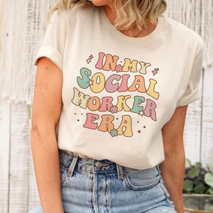 In My Social Worker Era Shirt Retro Social Worker Shirt School Social Worker Gift School Social Work Shirt Advocate Shirt Counselor Shirt