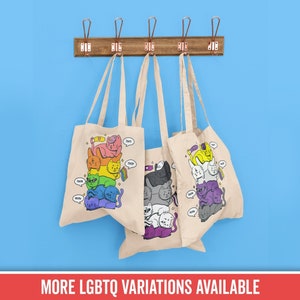 Lgbtq Pride Tote Bag Pride Cat Tote Bag Aesthetic Subtle Pride 2022 Gay Tote Bags Bi Pride Ace Pride Trans Lesbian Pan Pride Nonbinary Pride