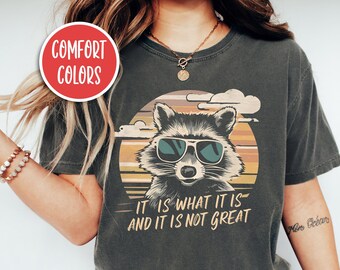 È quello che è camicia procione divertente camicia procione regali procione meme camicia amante degli animali regalo cestino Panda camicia procione regali