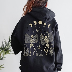 Fairy Grunge Fairycore Clothing Y2k Grunge Clothes Fairycore Clothes Grunge Fairy Skeleton Hoodie Y2k Hoodie Celestial Hoodie Goth Hoodie
