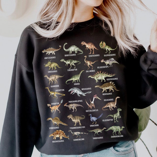Dinosaurs Printed Full Sleeves Sweatshirt and Jogger Co-ord Set
