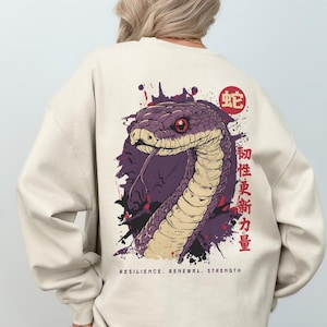 Year Of The Snake Sweatshirt Chinese New Year Sweatshirt Chinese Snake Sweater Lunar New Year 2025 New Year Gift Chinese Zodiac Sign Gifts