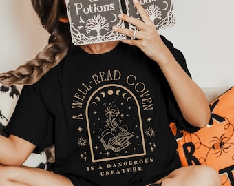 Bookish Shirt Witchy Clothes Witchy Stuff Library Shirt Book Lover Gift Booktok Merch Occult Shirt I Read Banned Books Shirt Book Lover Gift