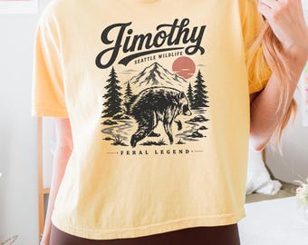 Jimothy Raccoon Crop Top Seattle Feral Raccoon Crop Top Pacific Northwest Wildlife Feral Free Racoon Shirt Womensclothing Raccoon Meme Top