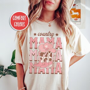 Country Mama Shirt Rodeo Mama Shirt Retro Coquette Cowgirl Shirt Rodeo Mom Shirt Coquette Top Coquette Ribbon Western Shirt Mothers Day Gift