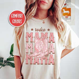 Rodeo Mama Shirt Retro Coquette Cowgirl Shirt Rodeo Mom Shirt Coquette Top Country Mama Shirt Coquette Ribbon Western Shirt Mothers Day Gift