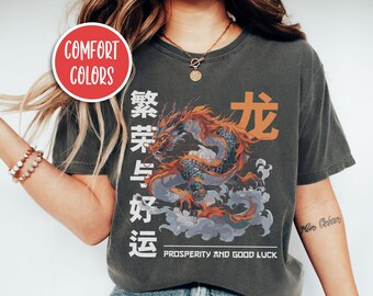 Jahr des Drachen Shirt Chinesisches Neujahr Shirt Chinesischer Drache Mondneujahr 2024 Neujahr Geschenk Chinesisches Sternzeichen Geschenk Chinesisches Streetwear