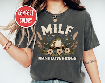 Hombre me encantan las ranas camisa divertida rana y sapo camisa Cottage Core camisa herpetología regalos Cottagecore ropa rana regalos para la mejor amiga mujer