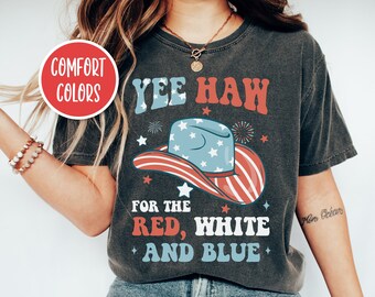 Retro 4 juli Shirt Yeehaw Shirt Yee Haw Shirt Midwest Shirt Howdy Shirt Cowboy Cowgirl Shirt Rodeo Mom Shirt Woestijn Shirt Western Shirt
